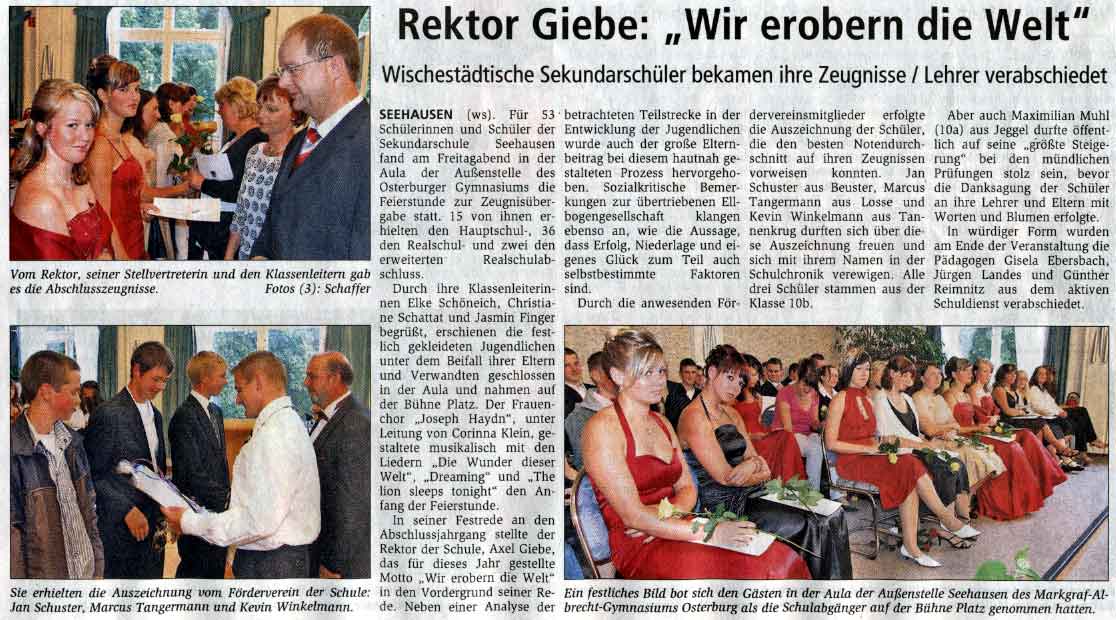 Altmarkzeitung vom 07.07.2008